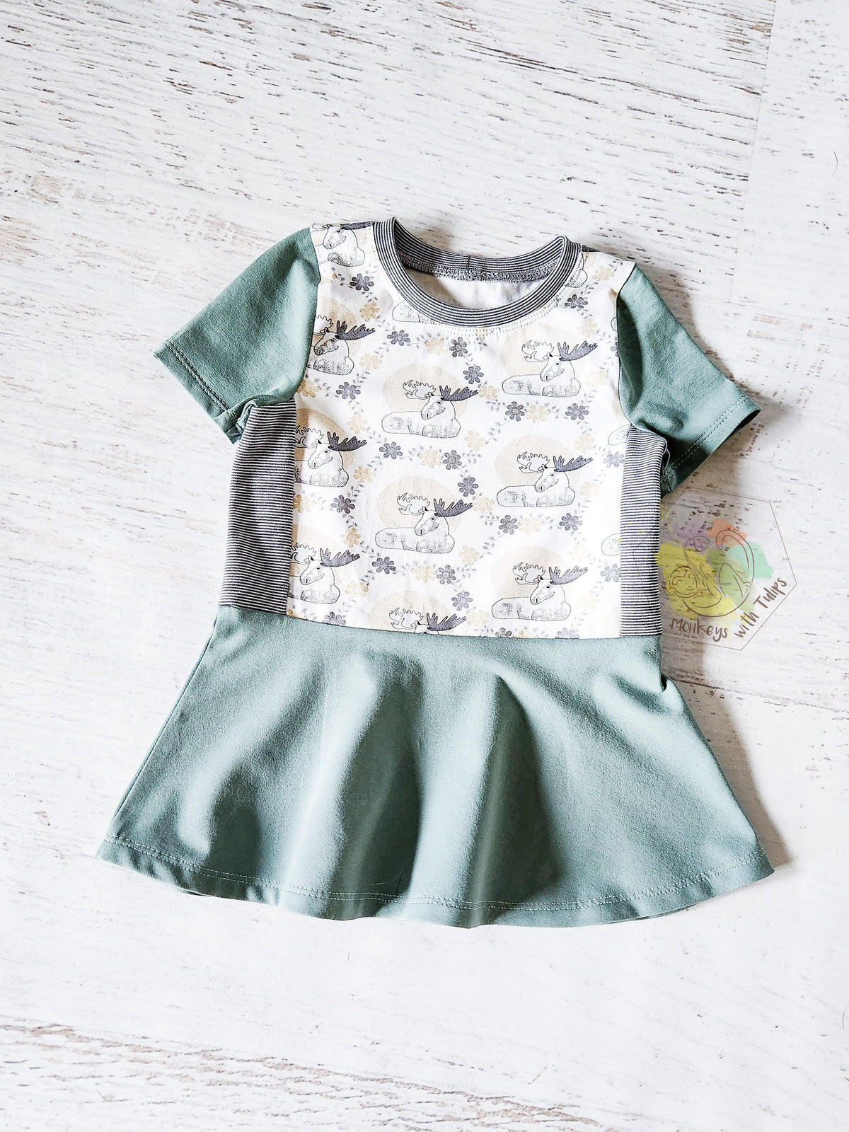 Moose peplum, size 3T