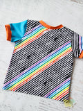 Paint a Rainbow tee, size 3t