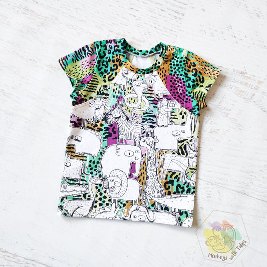 Wild tee, size 2/3t