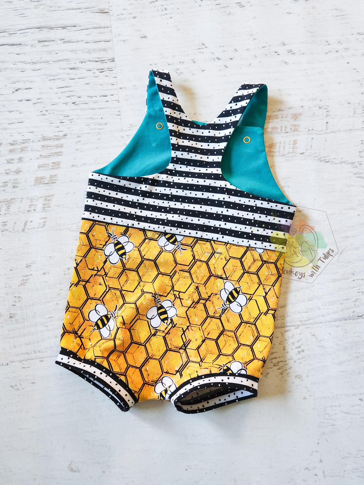 Bees Romper, size 3-6 month