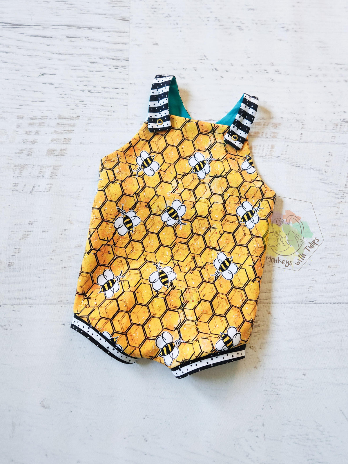 Bees Romper, size 3-6 month