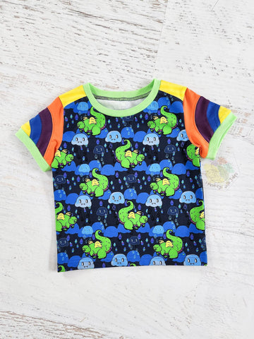 Snarf dragon retro tee, size 2t