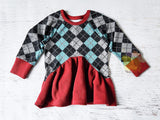 Winter 'sweater' peplum, size 2t