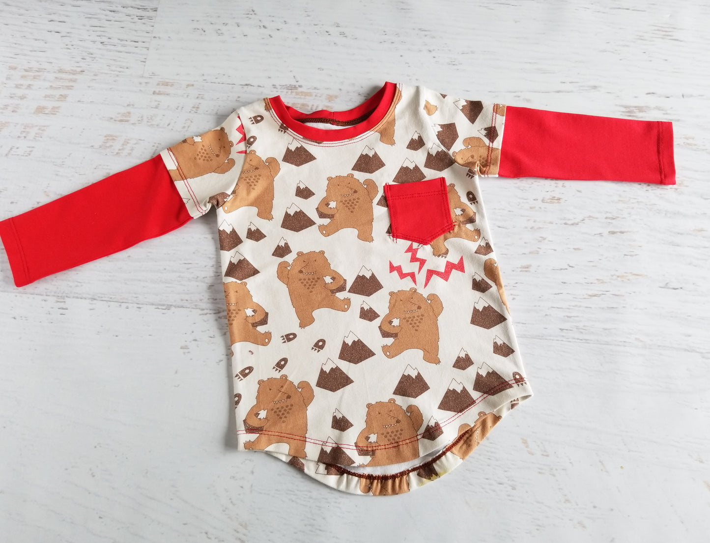 Angry Bears long sleeve tee, 12-18 months, *SECONDS*