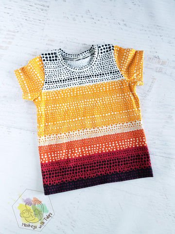 Lace print tee, 18-24 months