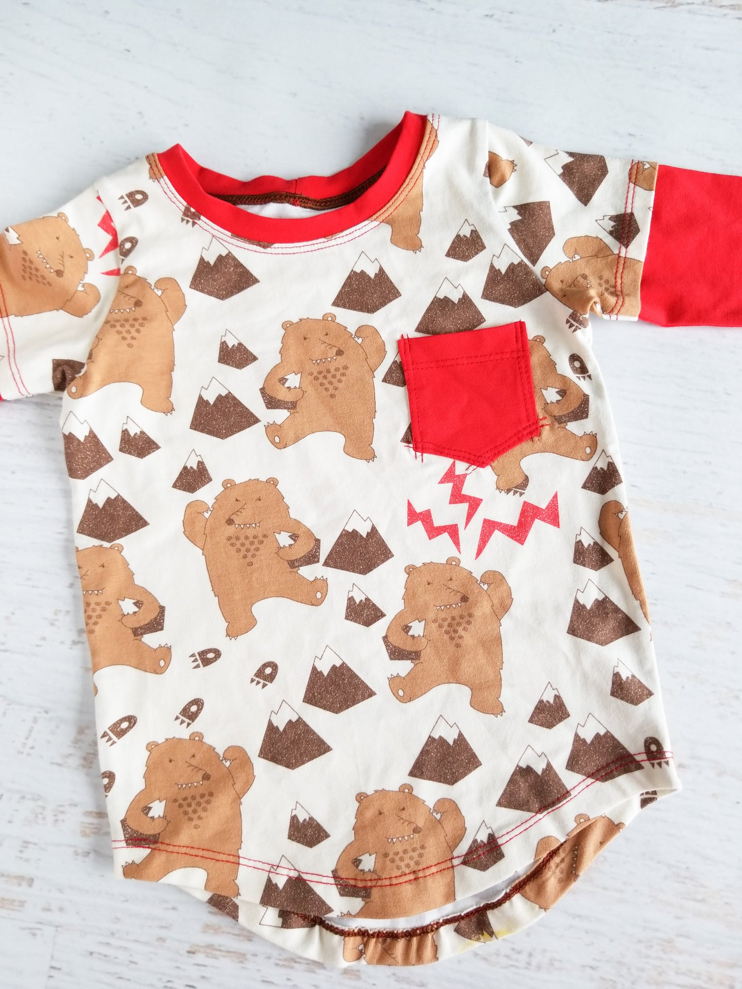 Angry Bears long sleeve tee, 12-18 months, *SECONDS*