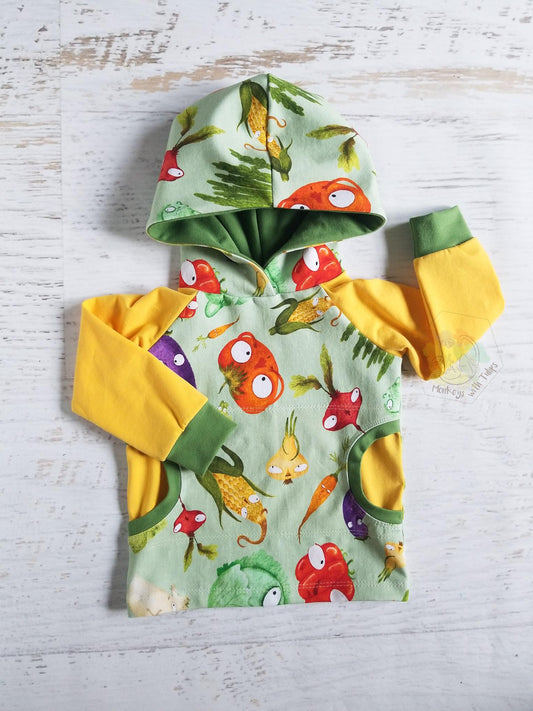 Veggies hoodie, 12-18 months