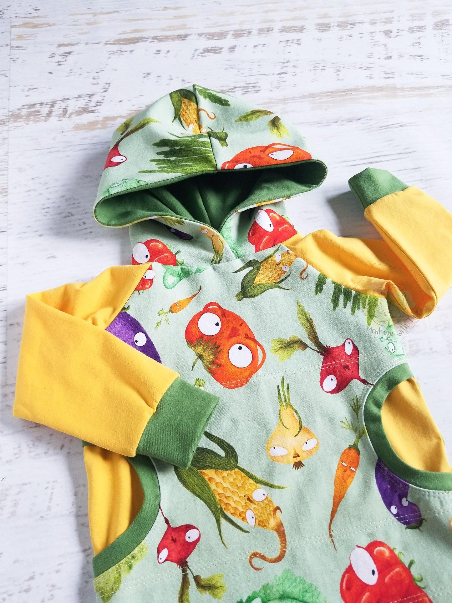 Veggies hoodie, 12-18 months