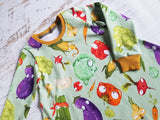 Veggies tshirt dress, 2/3t