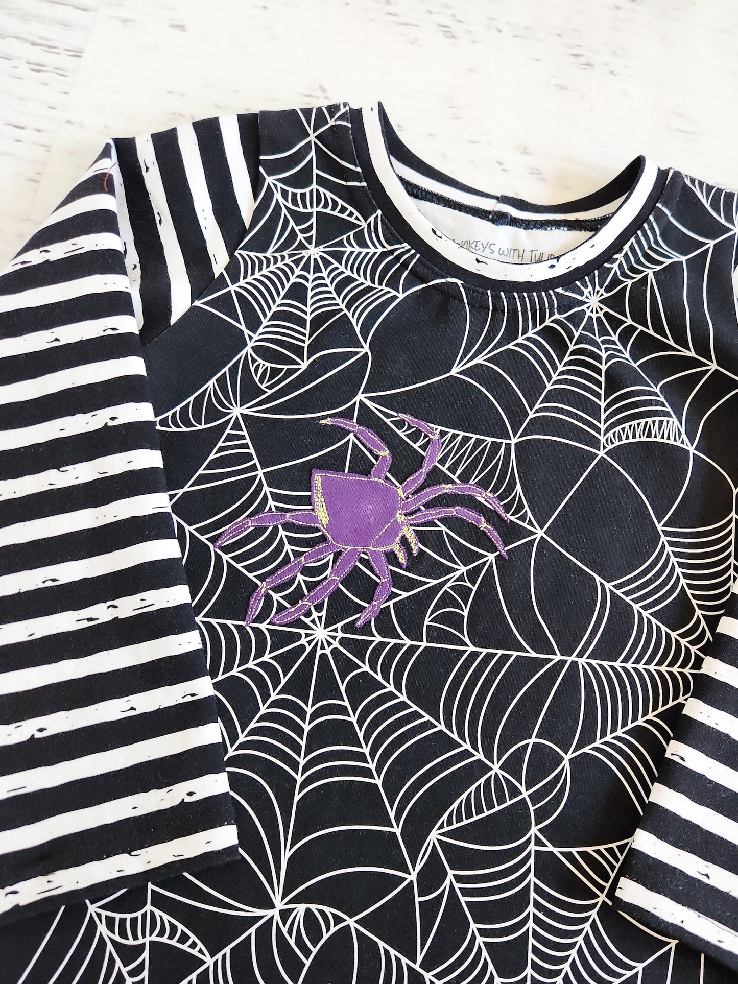 Spider applique tee, 4t.