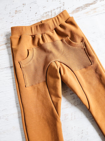 Pumpkin spice joggers - size 3/4t.